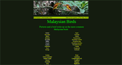 Desktop Screenshot of malaysianbirds.com